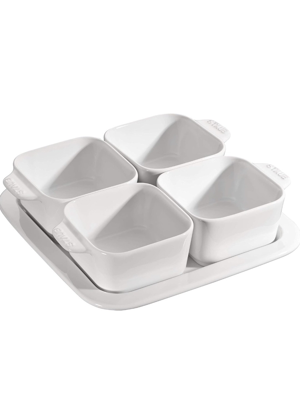 Staub White Ceramic Appetizer Set - 5 Pieces